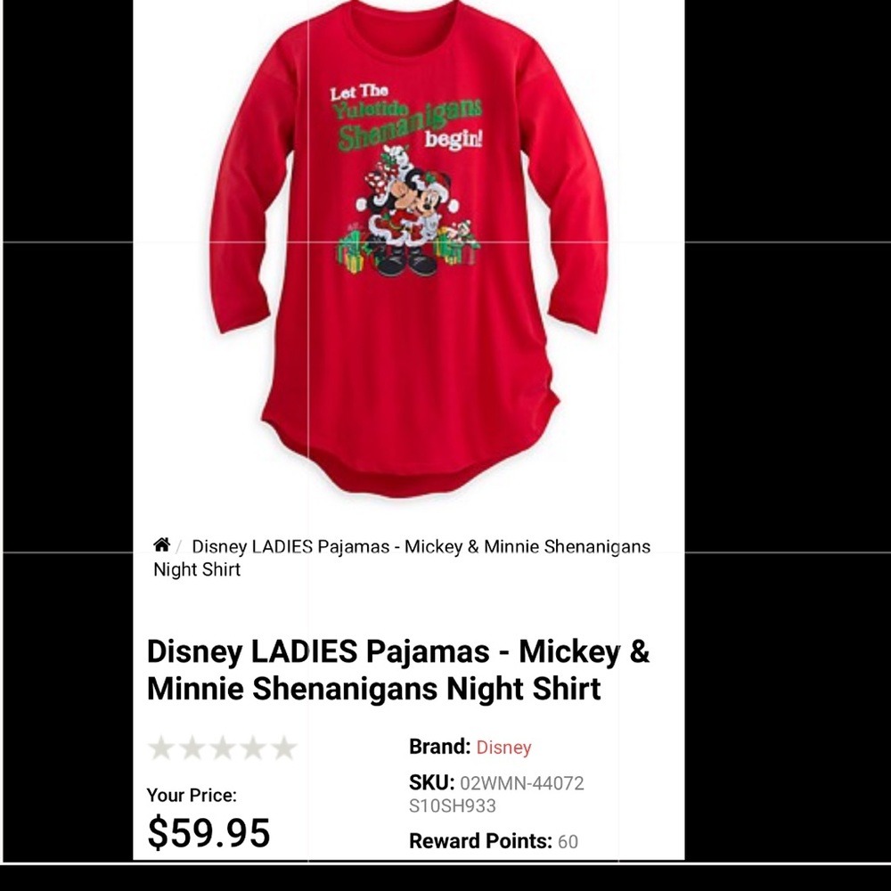 Disney Mickey & Minnie Shenanigans Night Shirt